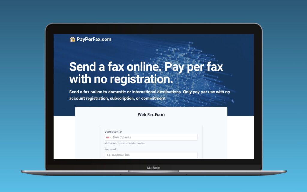 PayPerFax: a FaxZero alternative