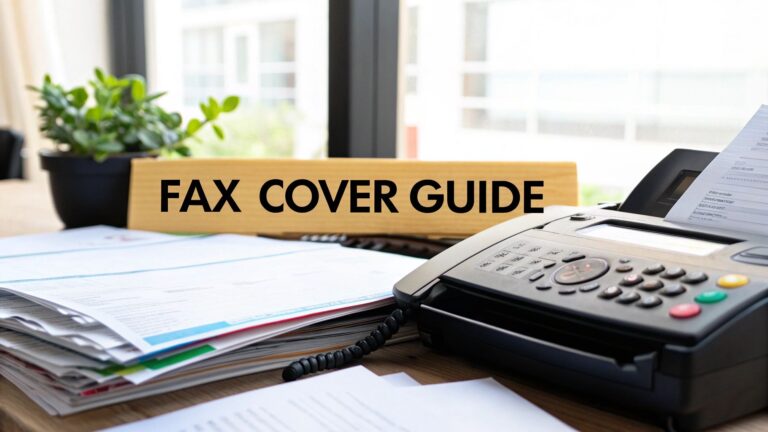 Your Ultimate Fax Cover Sheet Template Guide