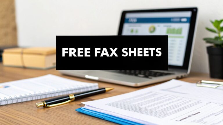 12 Best Free Fax Cover Sheet PDF Resources for 2025